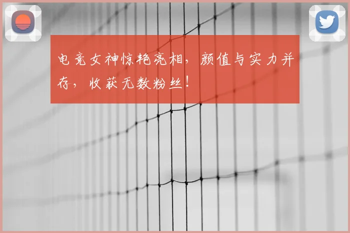 电竞女神惊艳亮相，颜值与实力并存，收获无数粉丝！